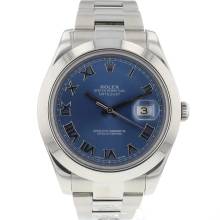 Thumbnail von Rolex Datejust II Steel Azzurro Blue Roman Dial