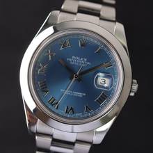 Thumbnail von Rolex Datejust II Steel Azzurro Blue Roman Dial