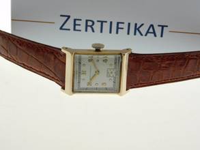 Thumbnail von Girard Perregaux Classic Tank - Rare Vintage 14K Yellow Gold Men's Watch Hand-wound early GP men's watch solid yellow gold in original condition