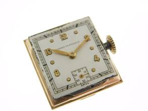 Thumbnail von Girard Perregaux Classic Tank - Rare Vintage 14K Yellow Gold Men's Watch Hand-wound early GP men's watch solid yellow gold in original condition