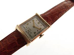Thumbnail von Girard Perregaux Classic Tank - Rare Vintage 14K Yellow Gold Men's Watch Hand-wound early GP men's watch solid yellow gold in original condition