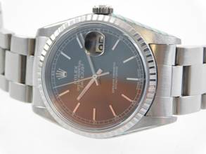 Thumbnail von Rolex Datejust 36 Stahl 36 mm Saphirglas mit schwarzem Zifferblatt Volle Rolex Garantie Rolex Revision Garantie bis 2028 verklebt !