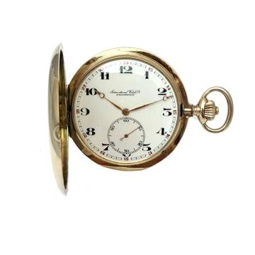 IWC Pocket Watch Taschenuhr Pocket watch Savonette 585/000 56 mm 125 Gramm