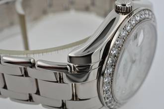 Thumbnail von Rolex Datejust Oyster Pearlmaster 18k Factory Diamond Dial Bezel 81299 34mm LC100