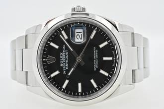 Thumbnail von Rolex Datejust 36 Oyster Perpetual Datejust Black Dial Oyster LC100 126200 Full Set