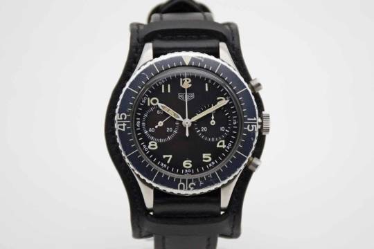 Heuer Bundeswehr Flyback Zivile Version Flyback Tropical mit prominenter Geschichte