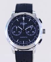 Thumbnail von Glashütte Original Senator Chronograph XL Black 44mm Klassiker Cal 39 Edelstahl rar B+P