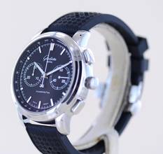 Thumbnail von Glashütte Original Senator Chronograph XL Black 44mm Klassiker Cal 39 Edelstahl rar B+P