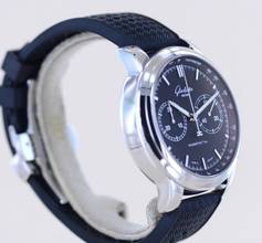Thumbnail von Glashütte Original Senator Chronograph XL Black 44mm Klassiker Cal 39 Edelstahl rar B+P