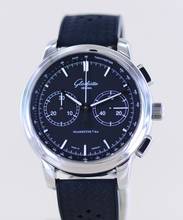 Thumbnail von Glashütte Original Senator Chronograph XL Black 44mm Klassiker Cal 39 Edelstahl rar B+P