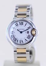 Thumbnail von Cartier Ballon Bleu Steel Gold 28mm Klassiker Luxusuhr Silver roman dial Lady