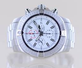 Thumbnail von Breitling Super Avenger II Chronograph 48mm Stahl white Dial Limited Top B+P