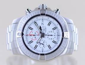 Thumbnail von Breitling Super Avenger II Chronograph 48mm Stahl white Dial Limited Top B+P