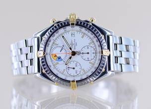 Thumbnail von Breitling Chronomat Stahl Gold Yachting Regatta White Dial Pilotband 39mm Chronograph