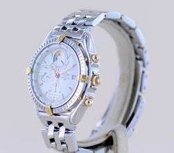 Thumbnail von Breitling Chronomat Stahl Gold Yachting Regatta White Dial Pilotband 39mm Chronograph