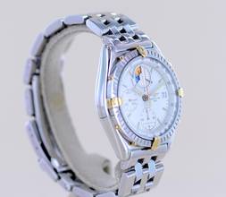Thumbnail von Breitling Chronomat Stahl Gold Yachting Regatta White Dial Pilotband 39mm Chronograph