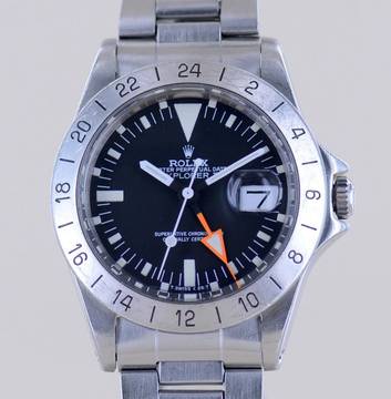  Rolex Explorer II 1655 Steve McQueen Tritium schwarz Klassiker 1971 B+P 