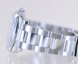 Thumbnail von Rolex Oyster Perpetual Date black 34mm Stick Dial Oysterband Steel 115200 Automatic B+P Top