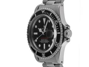 Thumbnail von Rolex Submariner Date Red Service Dial Ref.1680 Bj.1972 Full Set original Vintage Unpoliert Submariner Date Red open 6/9