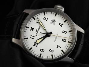Thumbnail von Fortis Flieger Ref.595.10.46 Bj.1993 original Box sehr gut Vintage Flieger Faltschließe