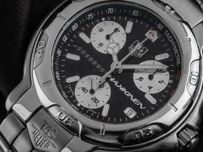 Thumbnail von TAG Heuer 6000 Mika Häkkinen CH1114 1998 original Box original Vintage Unpoliert 6000 Chronograph Mika Häkkinen Limited Edition