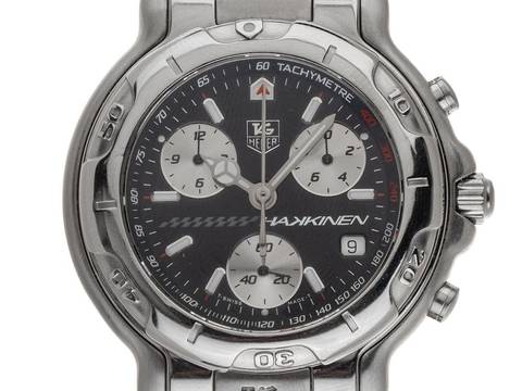 TAG Heuer 6000 Mika Häkkinen CH1114 1998 original Box original Vintage Unpoliert 6000 Chronograph Mika Häkkinen Limited Edition 