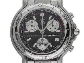  TAG Heuer 6000 Mika Häkkinen CH1114 1998 original Box original Vintage Unpoliert 6000 Chronograph Mika Häkkinen Limited Edition 