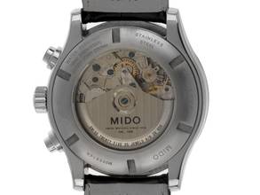Thumbnail von Mido Multifort Chronograph Ref.M005614A Bj.2012 original Box original Vintage Unpoliert Multifort Day-Date Chronograph Krokoleder Faltschließe