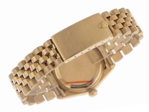 Thumbnail von Rolex Datejust 31 Medium Ref.6827 Bj.1979 Box&Beschreibung sehr gut Vintage Datejust Medium 18kt Gelbgold 85g open 6/9 Jubilé