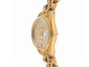 Thumbnail von Rolex Datejust 31 Medium Ref.6827 Bj.1979 Box&Beschreibung sehr gut Vintage Datejust Medium 18kt Gelbgold 85g open 6/9 Jubilé