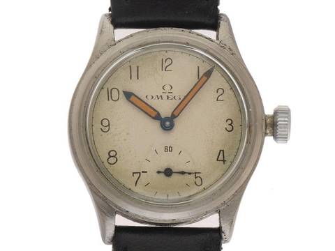  Omega Classic Military WW2 small second Ref.717 Bj.1939 original Box sehr gut Vintage Military WW2 small second 