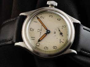 Thumbnail von Omega Classic Military WW2 small second Ref.717 Bj.1939 original Box sehr gut Vintage Military WW2 small second
