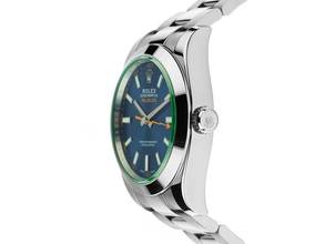 Thumbnail von Rolex Milgauss Elektroblau Ref.116400GV Bj.2018 Full Set sehr gut Vintage Milgauss Elektroblau