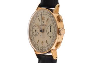 Thumbnail von Rolex Chronograph Antimagnetic Chronograph 18kt Roségold Ref.3371 Bj.1940 original Vntage Unpoliert Antimagnetic Chronograph 18kt Roségold