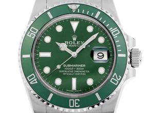  Rolex Submariner Date LV Hulk Ref.116610LV 2016 LC 100 Full Set wie Neu Vintage Submariner Date LV Hulk 