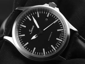 Thumbnail von Sinn 556 Classic Stahl Automatik Armband Leder Ref.556 Bj.2018 original Vintage Unpoliert 556 Classic
