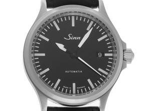  Sinn 556 Classic Stahl Automatik Armband Leder Ref.556 Bj.2018 original Vintage Unpoliert 556 Classic 