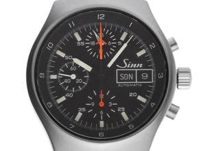  Sinn 157 Ref.157 Bj.1992 Box&Beschreibung sehr gut Vintage 157 Chronograph Day-Date Lemania 