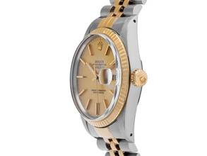 Thumbnail von Rolex Datejust 36 Ref.16013 Bj.1988 Full Set sehr gut Vintage Datejust Stahl 18kt Gelbgold open 6/9