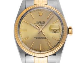  Rolex Datejust 36 Ref.16013 Bj.1988 Full Set sehr gut Vintage Datejust Stahl 18kt Gelbgold open 6/9 
