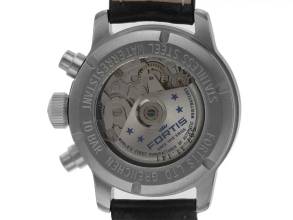 Thumbnail von Fortis Flieger Chronograph Ref.597.11.141 Bj.2002 original Box sehr gut Vintage Flieger Chronograph Day-Date Leder Faltschließe