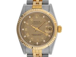  Rolex Datejust 31 Jubileé Diamanten Ref.68273 1986 Full Set Original Vintage Unpoliert Datejust Medium Jubilée Diamanten open 6/9 