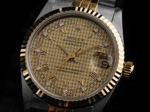 Thumbnail von Rolex Datejust 31 Jubileé Diamanten Ref.68273 1986 Full Set Original Vintage Unpoliert Datejust Medium Jubilée Diamanten open 6/9