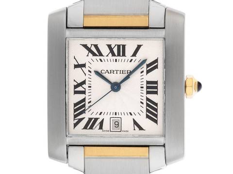  Cartier Tank Française Two Tone GM großes Modell Ref.2302 Bj.1998 Full Set sehr gut Vintage Tank Francaise Two Tone GM großes Modell 