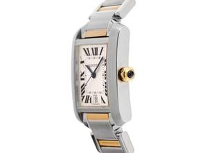 Thumbnail von Cartier Tank Française Two Tone GM großes Modell Ref.2302 Bj.1998 Full Set sehr gut Vintage Tank Francaise Two Tone GM großes Modell