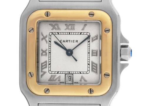  Cartier Santos Galbée GM Ref.187901 Bj.1995 Full Set sehr gut Vintage Santos GM großes Modell 