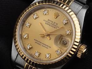 Thumbnail von Rolex Lady-Datejust Diamanten Ref.6917 Bj.1982 LC 100 Full Set sehr gut Vintage Datejust Lady Diamanten