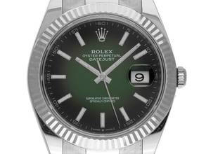  Rolex Datejust 41 Ref.126334 2026 Full Set Ungetragen Datejust Ombré Green Dial 