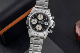  Tudor Prince Date Chronograph Black Dial Stahl Automatik Herrenuhr Ref. 79280 