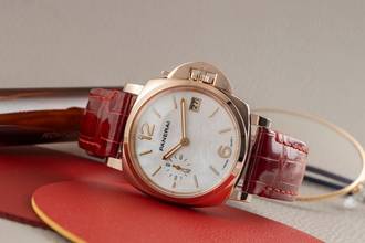 Thumbnail von Panerai Luminor 18k (0,750) Gold Automatik MOP Ref. PAM01280 Box & Papiere 2022